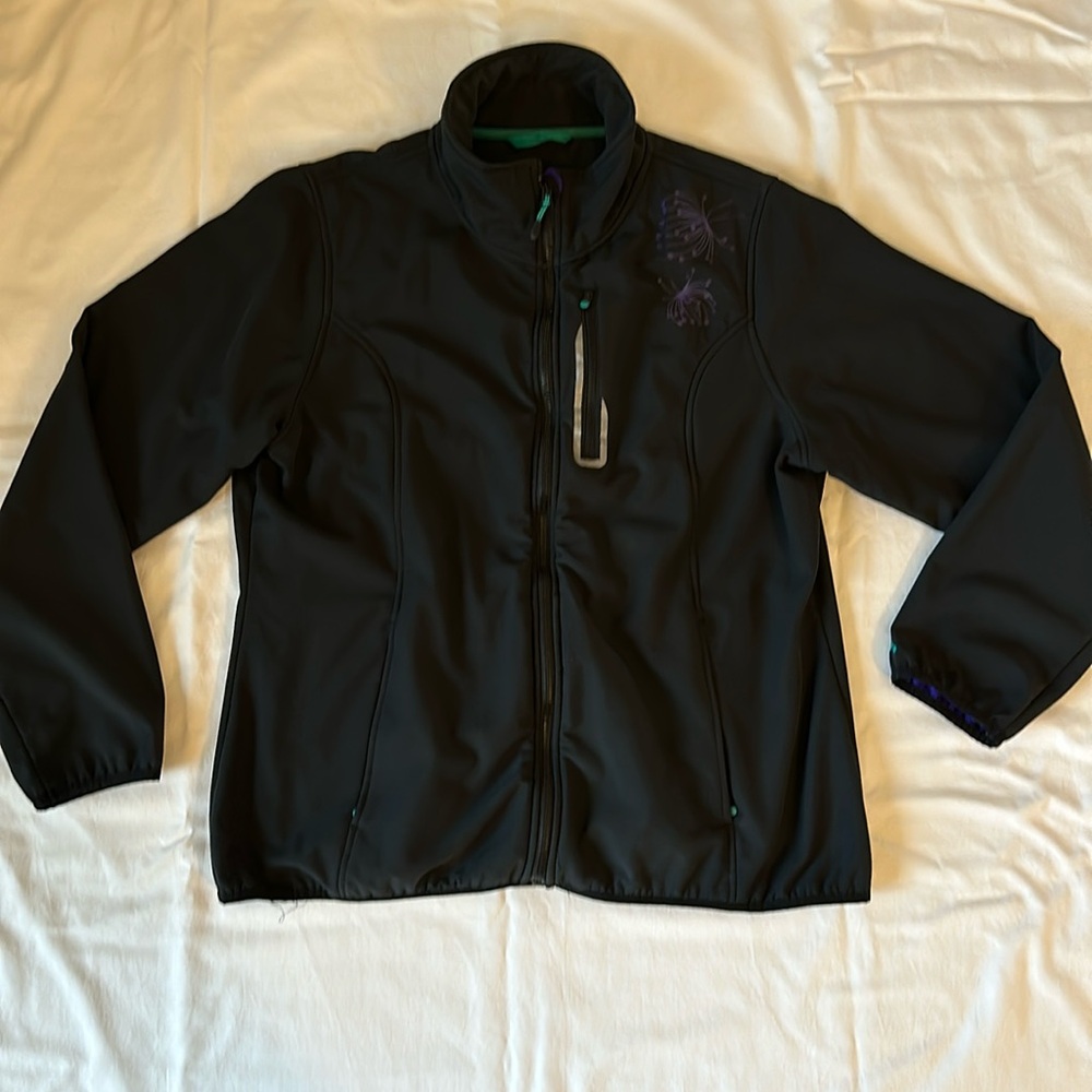 Cabela’s Black Zippered Lightweight Jacket Womens XL